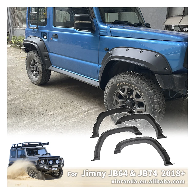 

JB74 Fender Flare Mud Guard for SUZUKI Jimny JB74 JB74W 2018 2019 2020 2021 2022 2023 20244PCS Fender Wheel Fender ABS