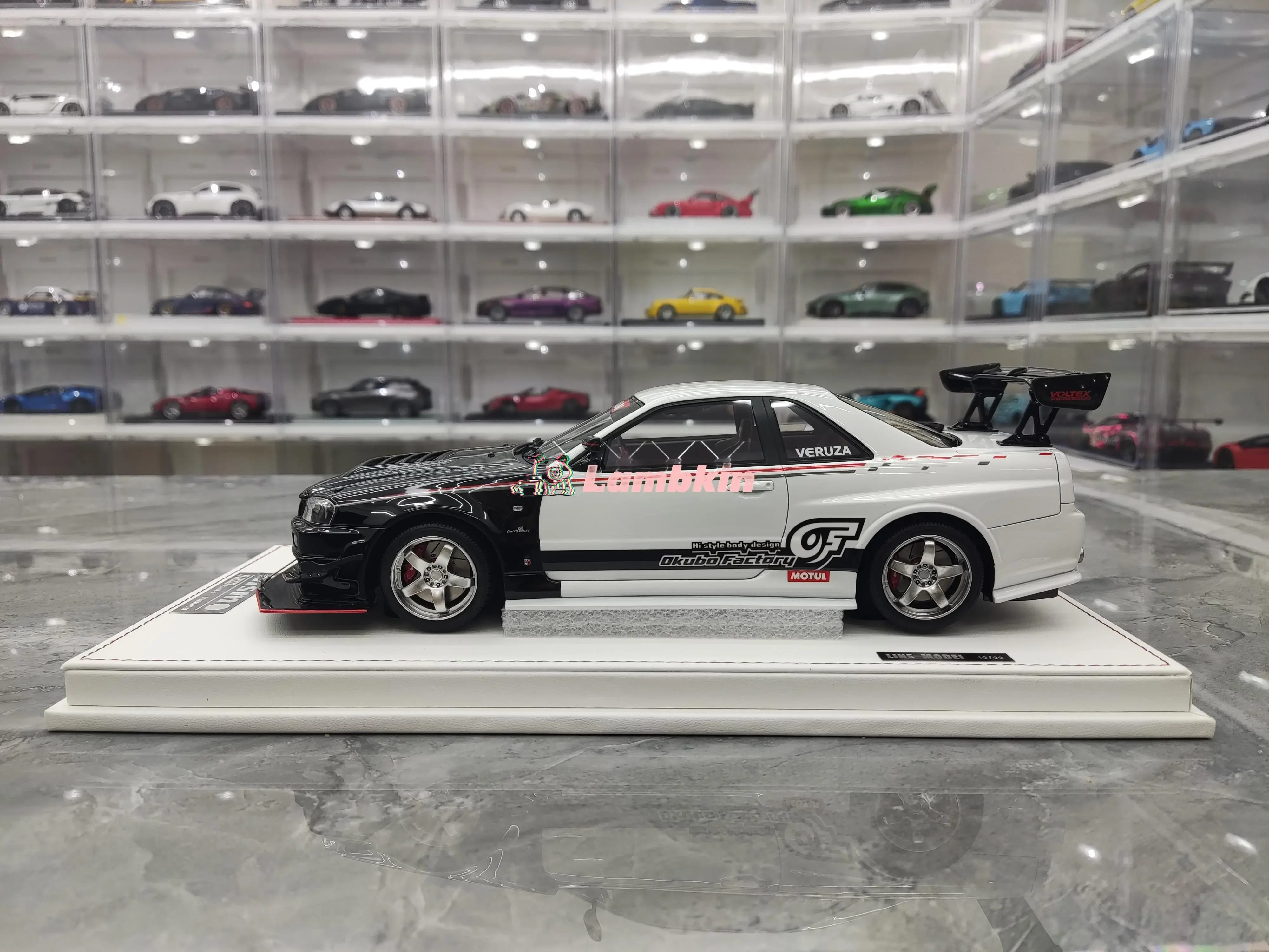 LINE MODEL 1/18 For GTR R34 Skyline Limited Edition Simulation Resin Car Model Collection