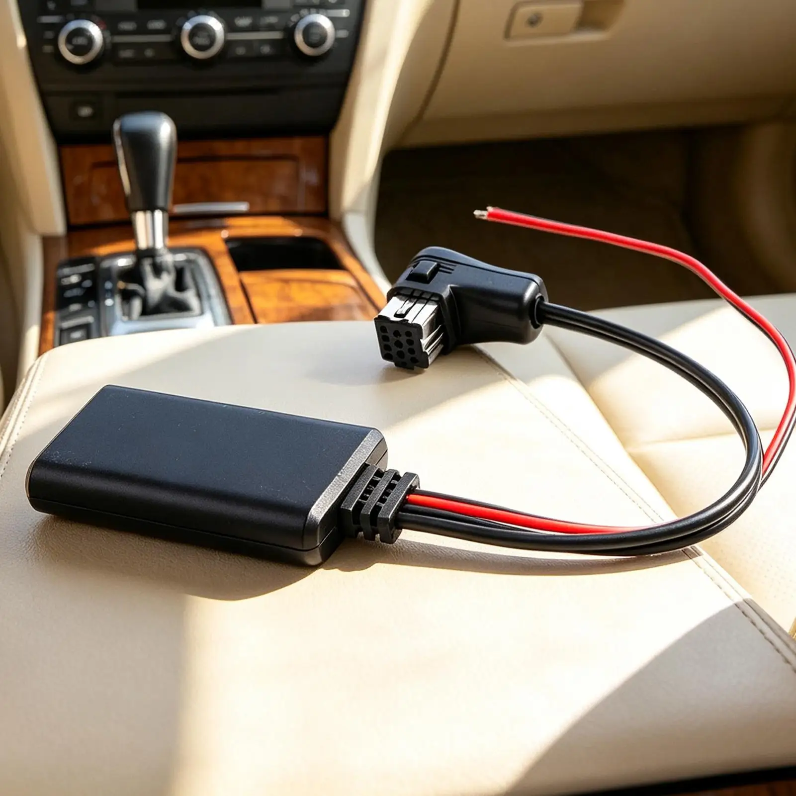 Auto Audio Adapter Compact Smooth Music Plug and Play Stable Automobile Speaker Audio Cable for Vehicle Road Travel Commute