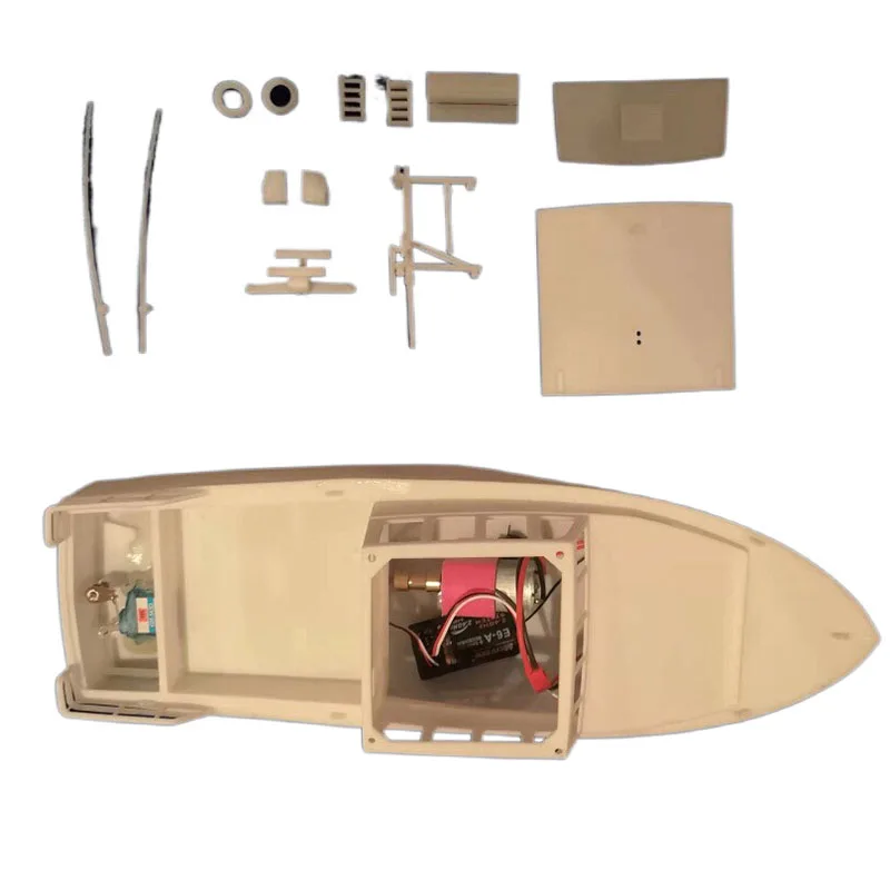 1/48 RC Boat Model Kit Shrimp Fishing Boat Model 3D Printed Boat Model DIY Assembly Kit Boat Model