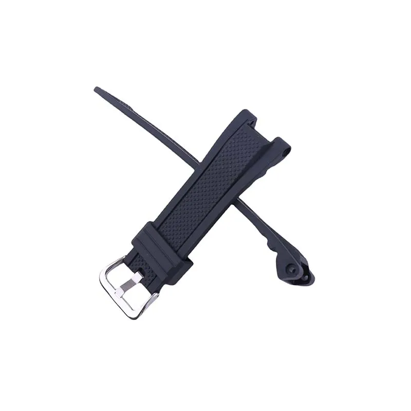 إكسسوارات الساعة سوار ساعة مطاطي للرجال متوافق مع GST Heart of Steel B100 GST-S110/W300/410 حزام نسائي من الفولاذ المقاوم للصدأ