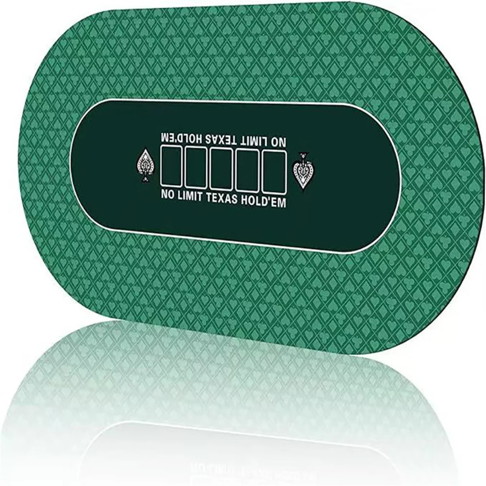 Rubber Texas Hold'em Poker Multiple Sizes Tablecloth Poker Mat Table Cushion Table Cloth Chip Playing Card Table Mat