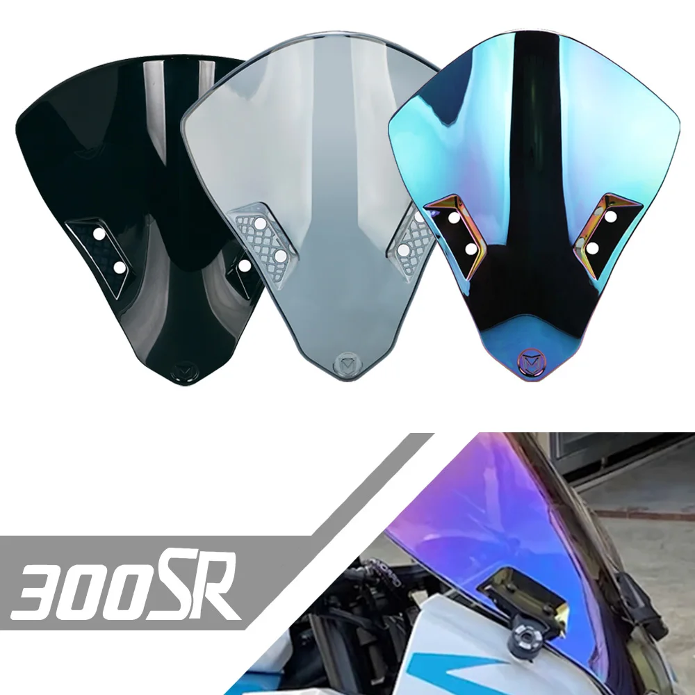 Motorcycle Double Bubble Windshield Windscreen Wind Deflectore Accessories FOR CFMOTO 250SR 300SR 250 300 SR 2022 2023 ALL YAERS