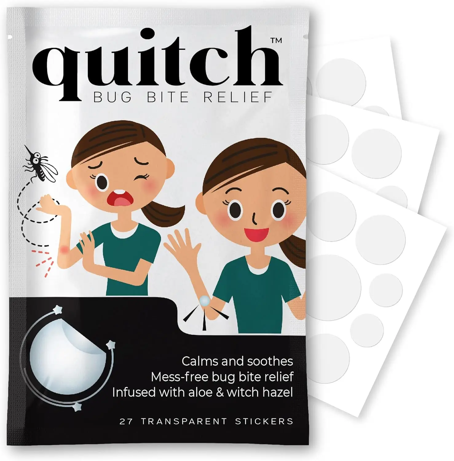 

Bug Bite Itch Relief Patch for Kids, Natural Mosquito Bite Treatment, Summer Travel Essentials, Itch Relief Without Creams
