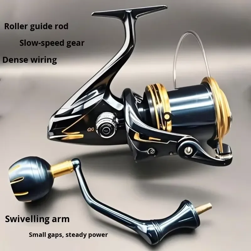 European Carp Fishing Reel Long Cast Anchor Wheel Lightweight Ceramic Guide Seawater Rotation Magnesium Alloy Right Hand