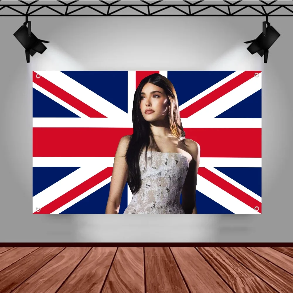 علم بيرة ماديسون، طباعة متقدمة، علم إعلاني تجاري، علم حفلة الشركة، ديكور لافتة معلقة على الحائط