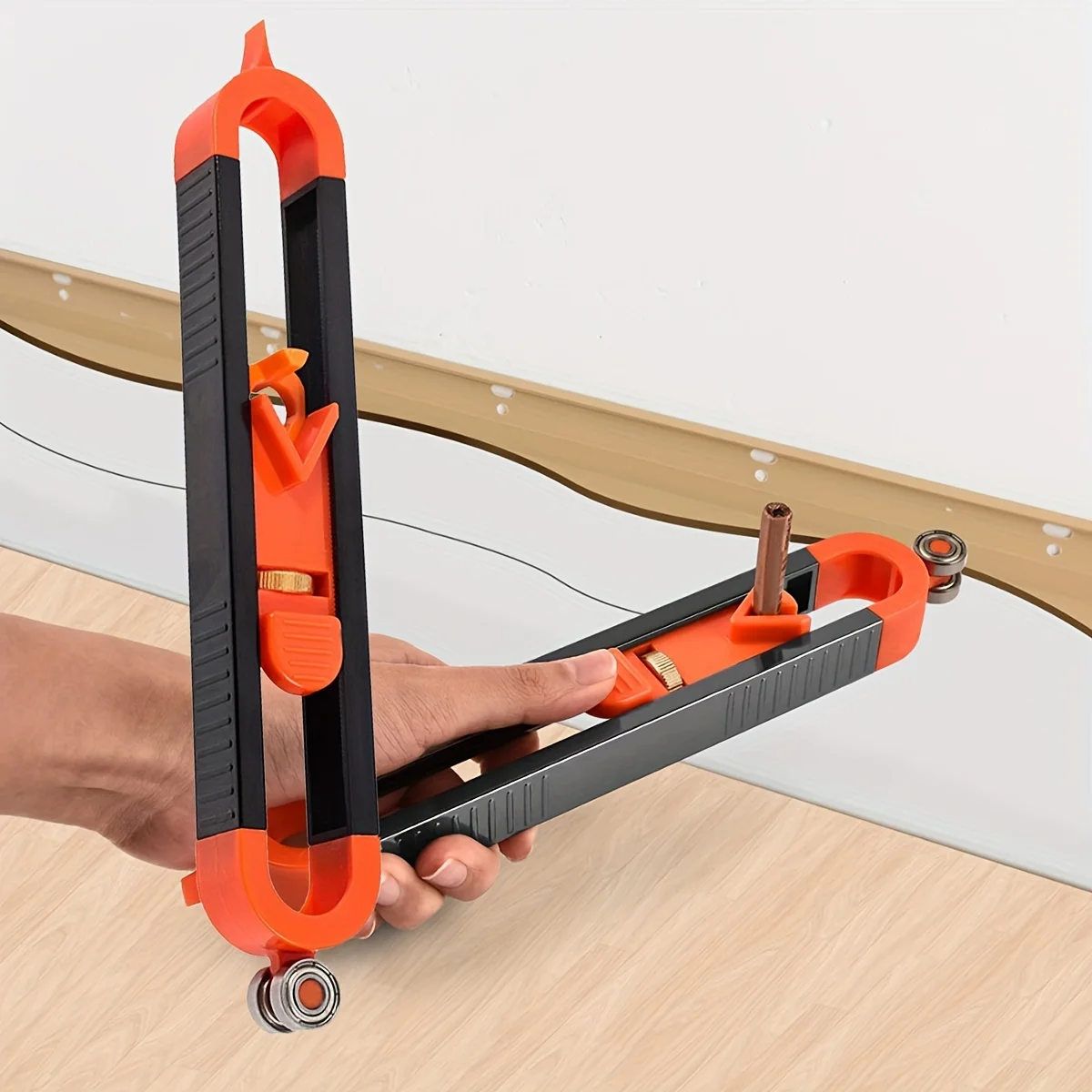 Contour Gauge Scribing Tool, Precise Profile Duplicator for Irregular Shapes, Woodworking & Construction view 4