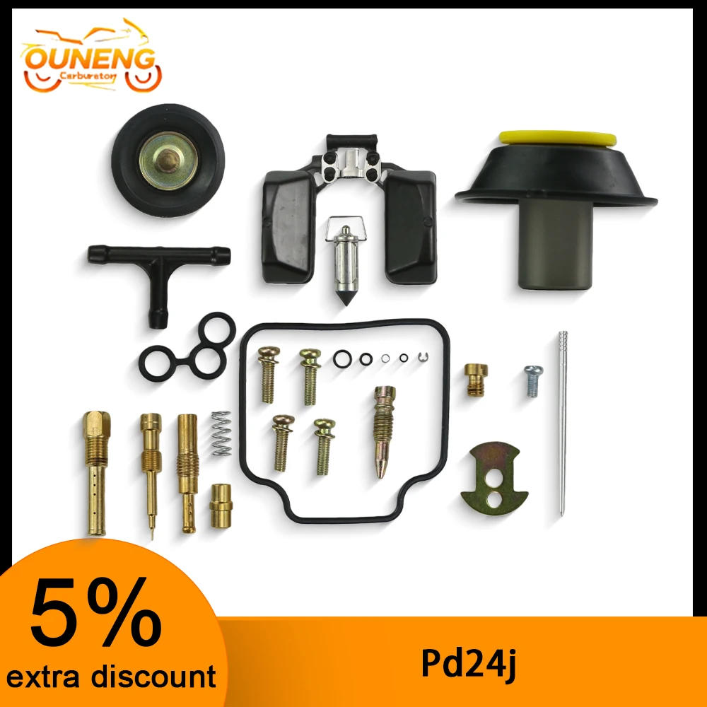 22mm PD24J para GY6 125cc 150cc PD24J LANCE ZNEN JONWAY NST KYMCO SUNL BAJA SCOOTER ciclomotor Kit de reparación de carburador de motocicleta