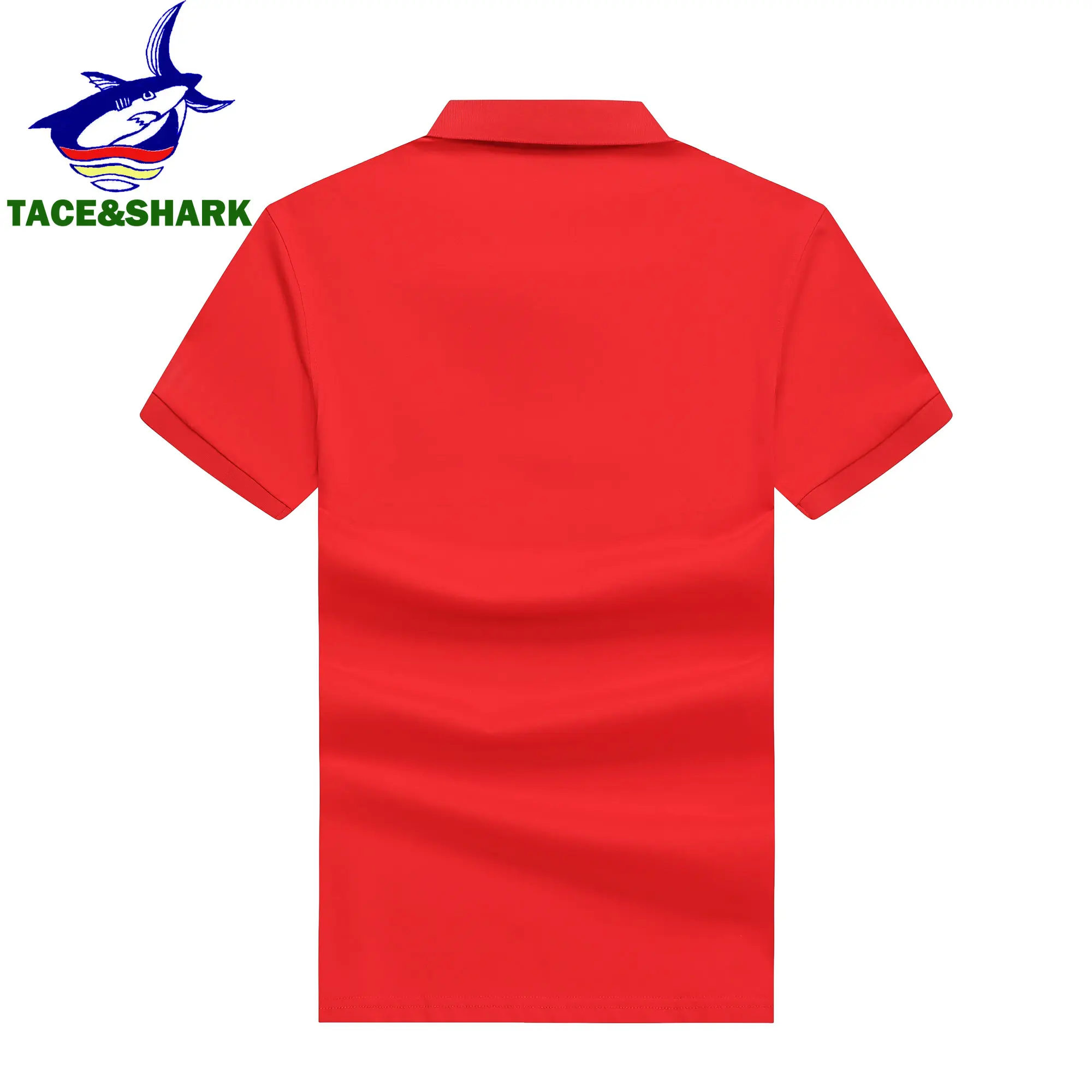 TACE&SHARK 2023 Summer Fashion Solid Color Polo Shirt Men Shark Polo Shirt Casual Brand Business Short Sleeve Top Clothing 3XL