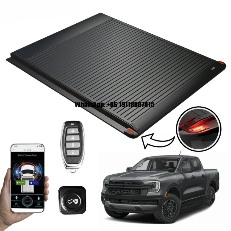 

Automatic Electric Slim Roller Shutter Lid for Ford Ranger Limited Raptor 2021-2023 Retractable Roll Rear Cargo Area Tonneau Bed