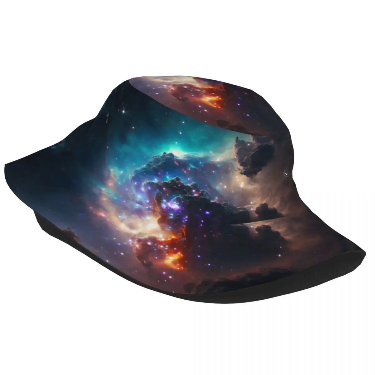 New Fashion Bucket Hats Fisherman Caps For Women Men Gorras Summer Nebula With Galaxies Space Cosmos