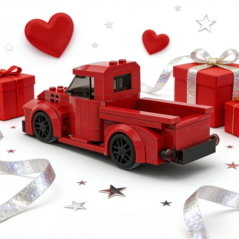 163-teiliges MOC-Style Offroad-Truck-Modell - Modulare Bausteine mit detailliertem Innenraum, Premium-Geschenk für Teenager & Erwachsene Bausüchtige