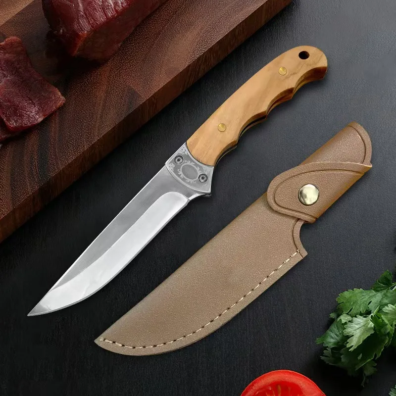 Nuevo cuchillo de deshuesado de acero inoxidable, cuchillo de carnicero para cocina, cuchillo de carne manual, cuchillo de barbacoa multifuncional, herramientas de cocina para cortar