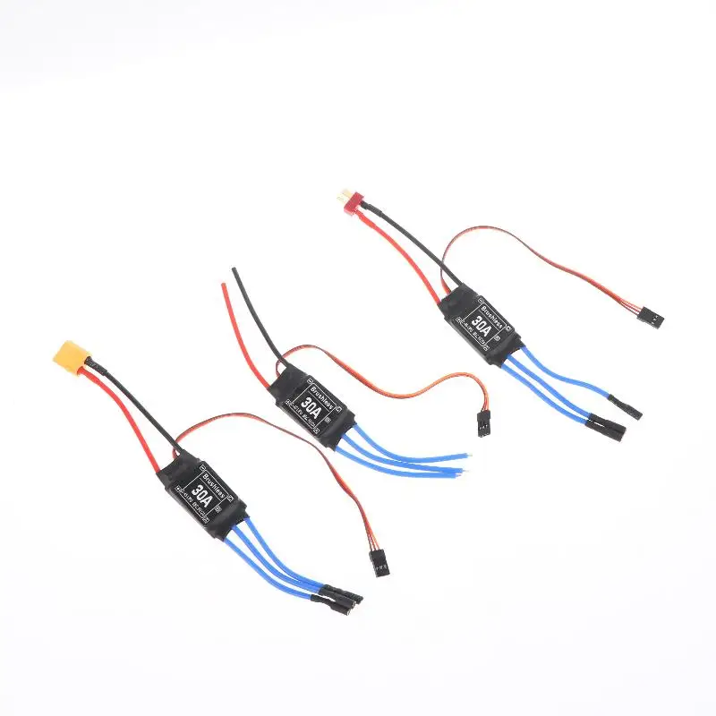 Contrôleur de vitesse électronique sans balais 30A, avec moteur sans balais 5V 3A UBEC XT60 ESC pour hélicoptère RC FPV, Mini Drone quadrirotor