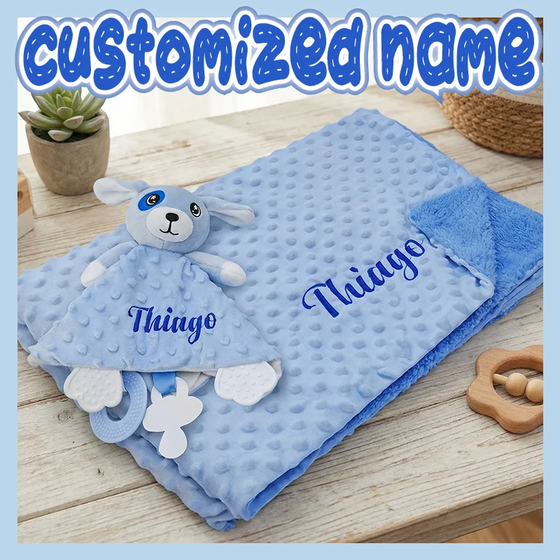 Custom Baby Name Animal-Themed 100% Cotton Nursery Bedding Set with Personalized Embroidery Unique Sleeping Cover Baby Gift