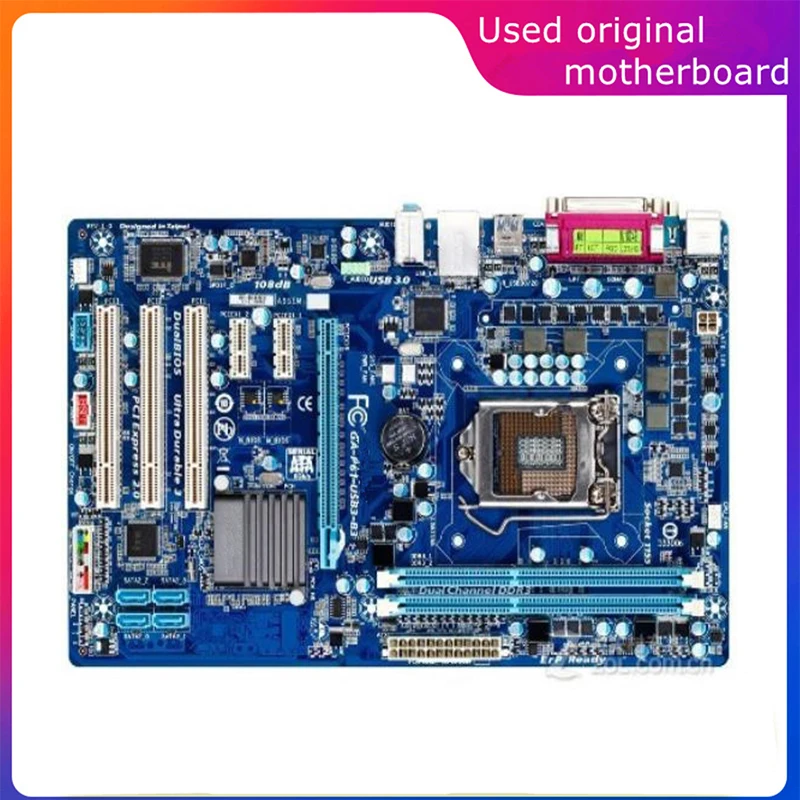 

Used LGA 1155 For Intel H61 GA-P61-USB3-B3 P61-USB3-B3 Computer USB2.0 SATA2 Motherboard DDR3 16G Desktop Mainboard