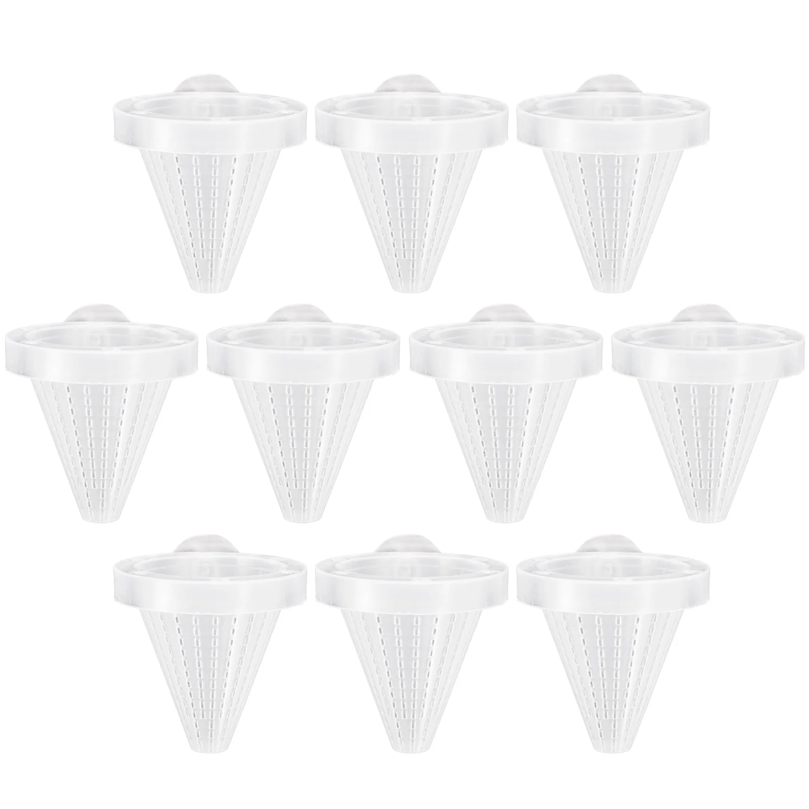 10 Pcs Aquarium Feeding Cup Tank Cone Feeder Brine Shrimp Live Food Funnel Worm