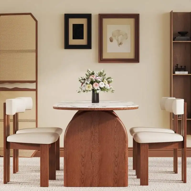 طاولة طعام بمساحة صغيرة زينة بيضاء صالات بيضاوية حجرة طعام صغيرة طاولة طعام حديثة أثاث ميسا دي جانتار للمنزل