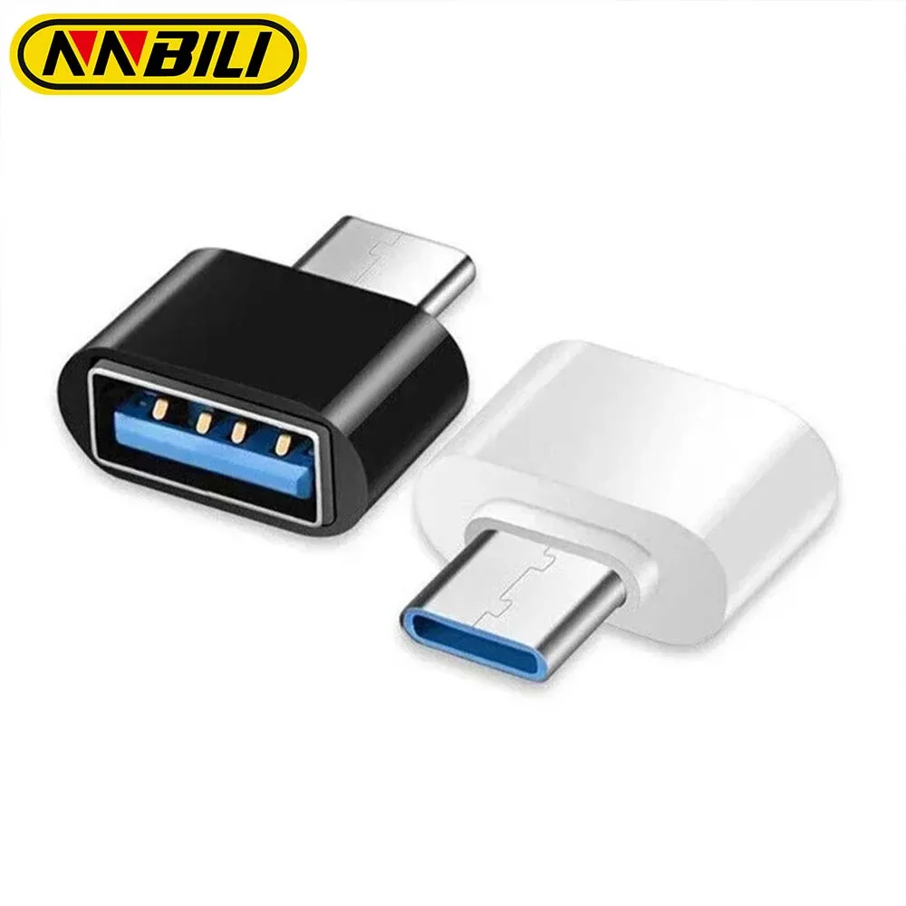 NNBILI OTG 3.0 USB do typu C Adapter typu c żeński na USB konwerter męski dla Macbook Xiaomi Samsung OTG