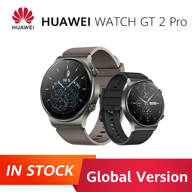 In stock Global Version HUAWEI Watch GT 2 pro SmartWatch 14days Battery  Life GPS Wireless Charging GT2 PRO