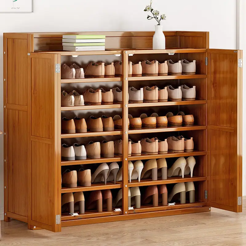 Shoe rack: multi-layer household simple shoe cabinet, dust-proof multi-functional shelf, entrance to the door