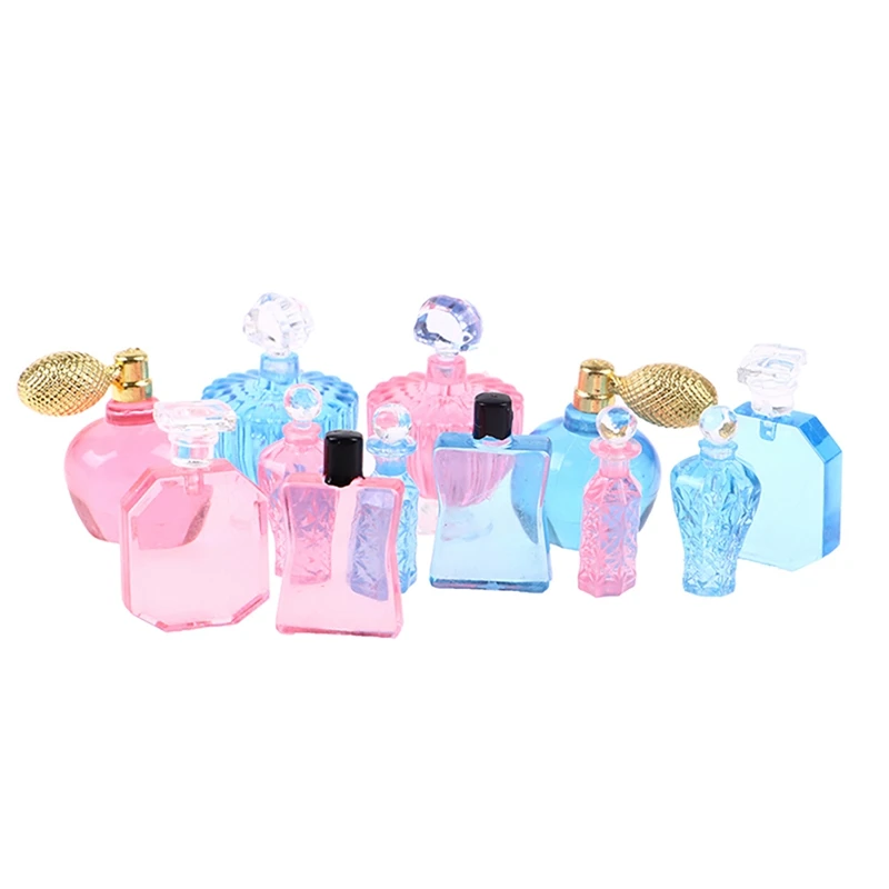 Casa de muñecas 1:12, accesorios de botella de Perfume de 6 unids/set, minijuguetes en miniatura, muebles para casa de muñecas, Niña