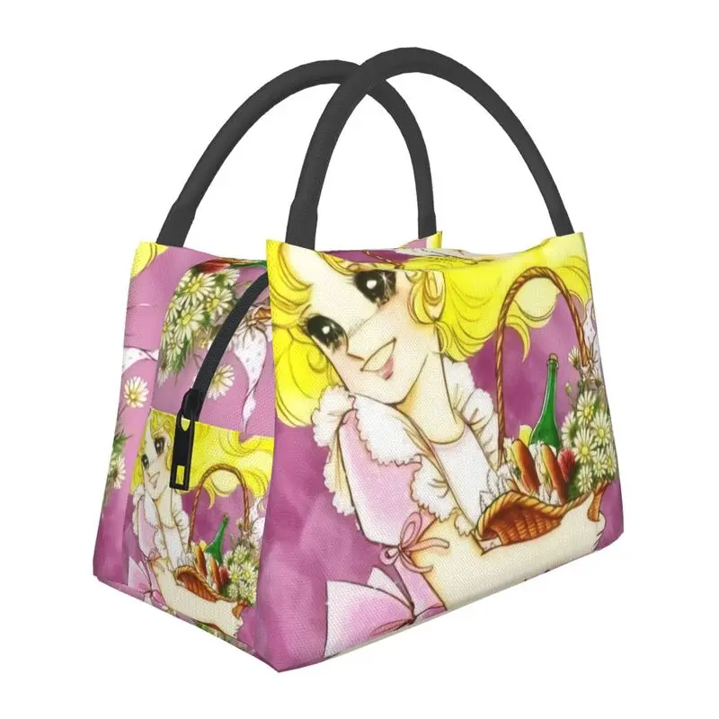 

Girls Comics Animation Candy Candy Insulated Lunch Bag for Women Portable Thermal Cooler Lunch Tote Work Picnic