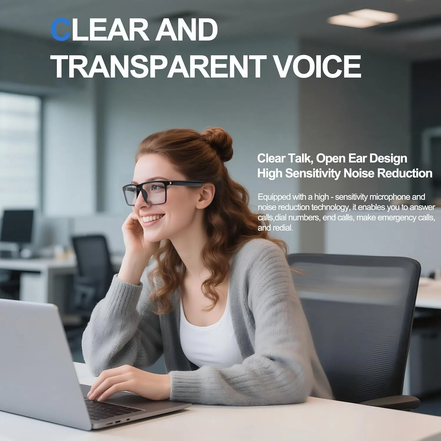 

Умные аудиоочки, перевод в реальном времени через приложение, фотохромные линзы, воспроизведение Hi-Fi музыки, и голосовые вызовы с шумоподавлением.