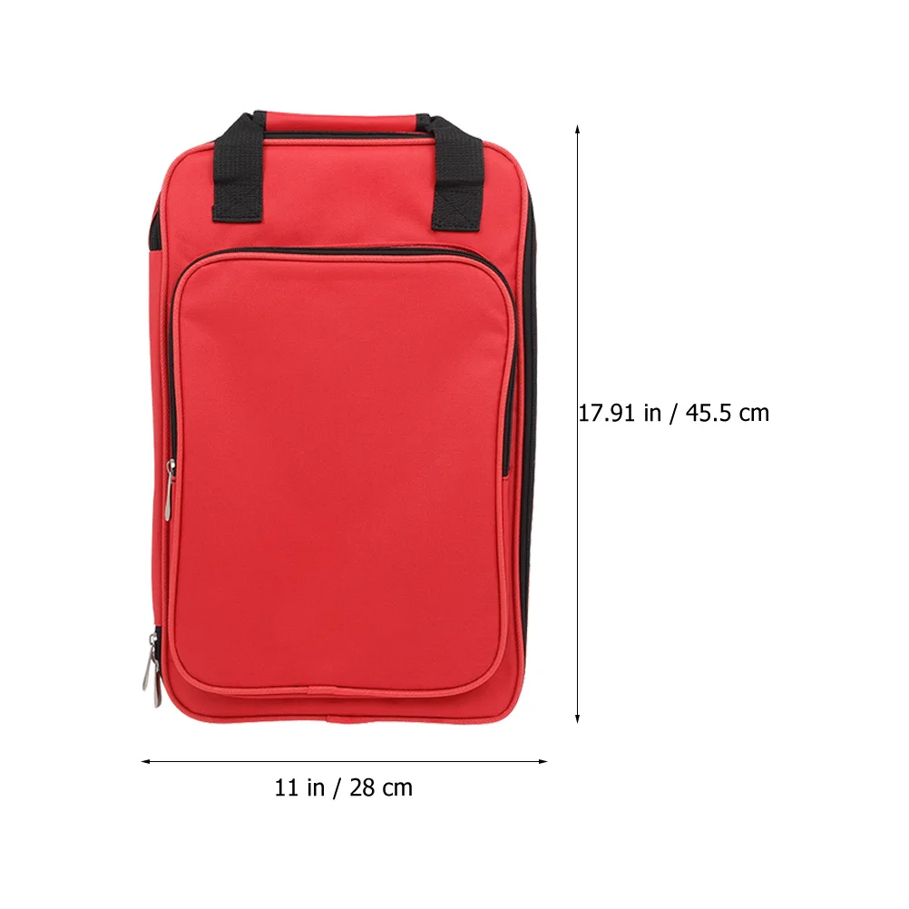 

Drumstick Bag Thickened Material Abrasion Resistant Spacious Storage Mallets Case Portable Design Ergonomic Strap