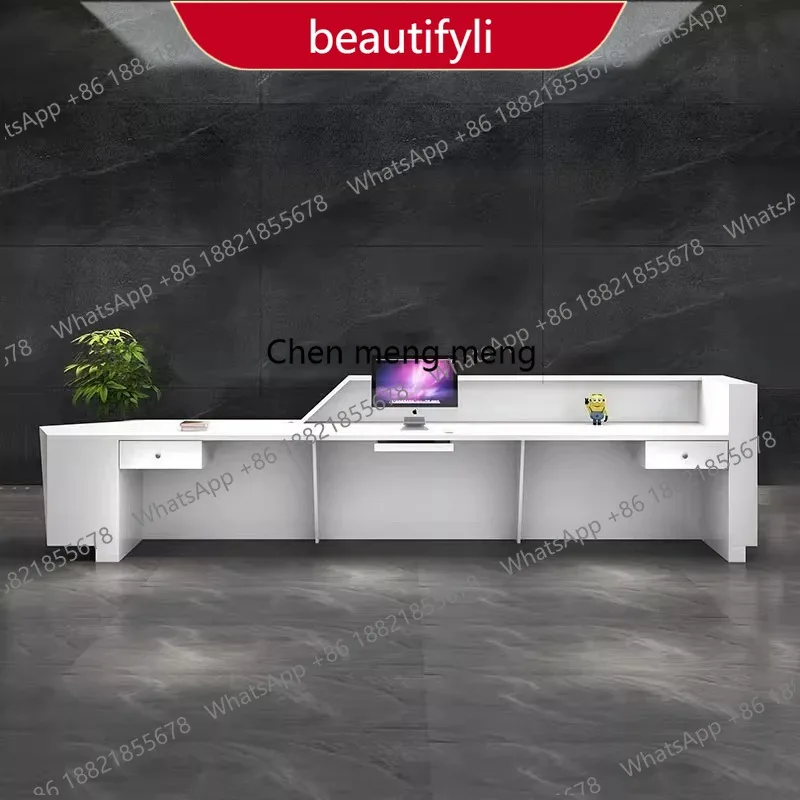 X188 Front Desk Reception Desks Business Table Vevor Simple Reception Desks Pulpit Artificial Board Furniture