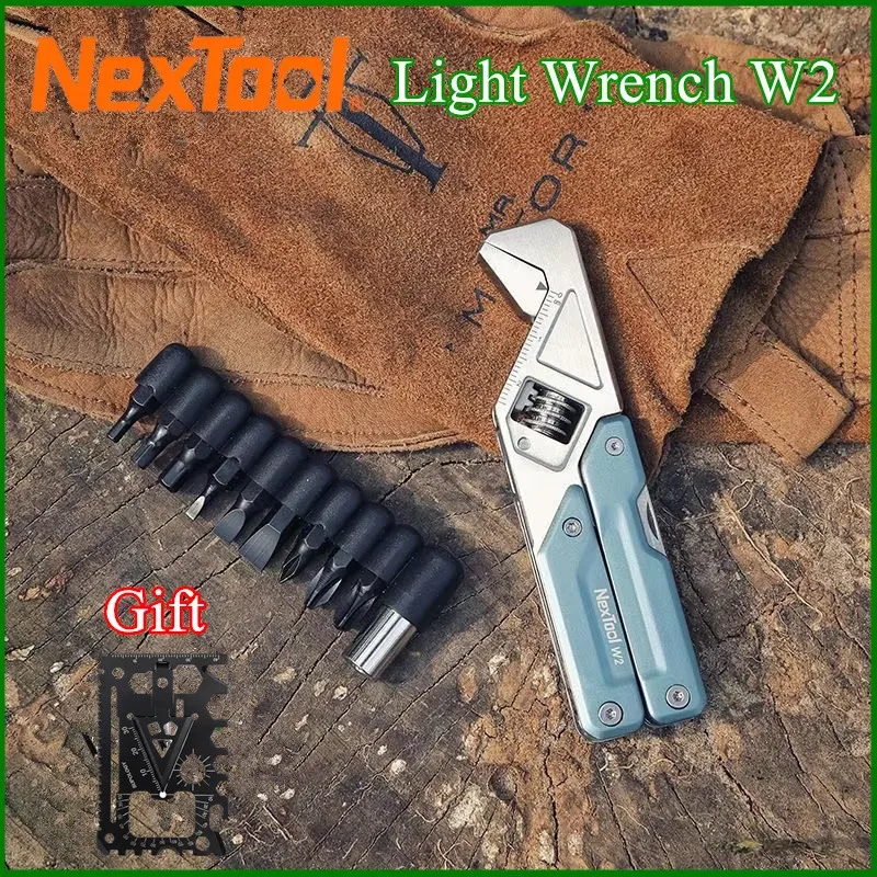 NexTool Light Wrench W2 8 In 1 Multi Tool Foloding Pliers Multi-functional Spanner Screwdriver Outdoor Camping EDC Hand Tool