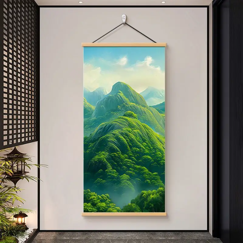 

Natural SceneryModern Minimalist Landscape Wall Painting, Mountain Water for Living Room Sofa Background, Study Decor