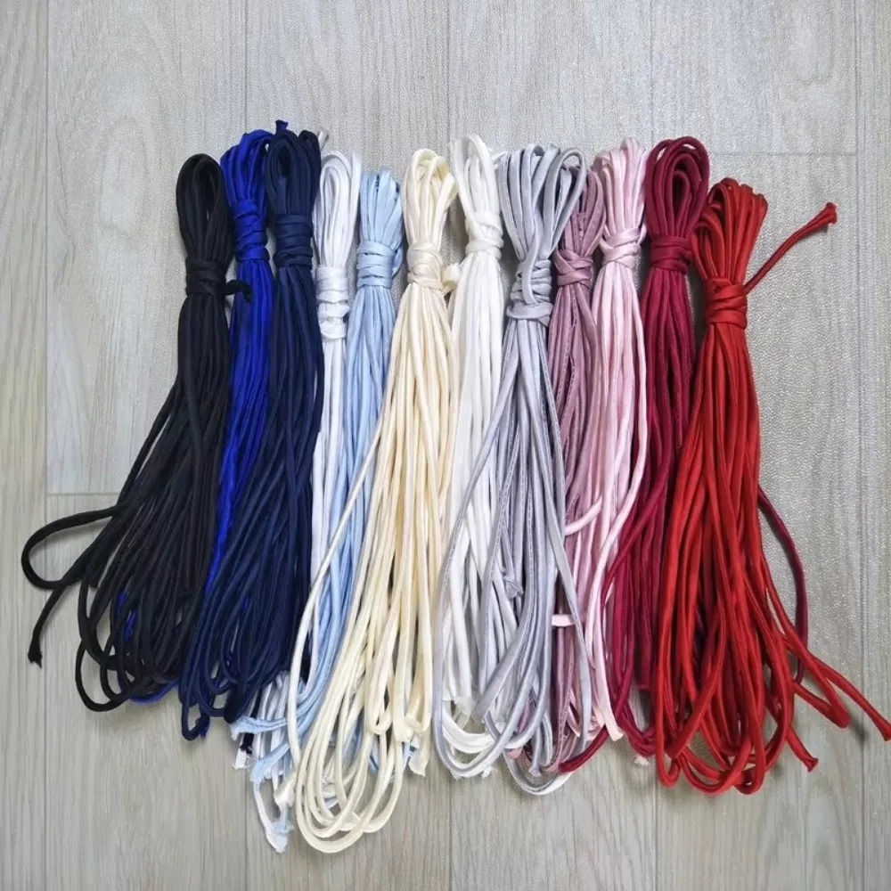 New 2M Wedding Dress Zipper Rope Ultra-Thin Replacement Corset Back Kit Lace-Up Adjustable Satin Ribbon Ties Evening Gown