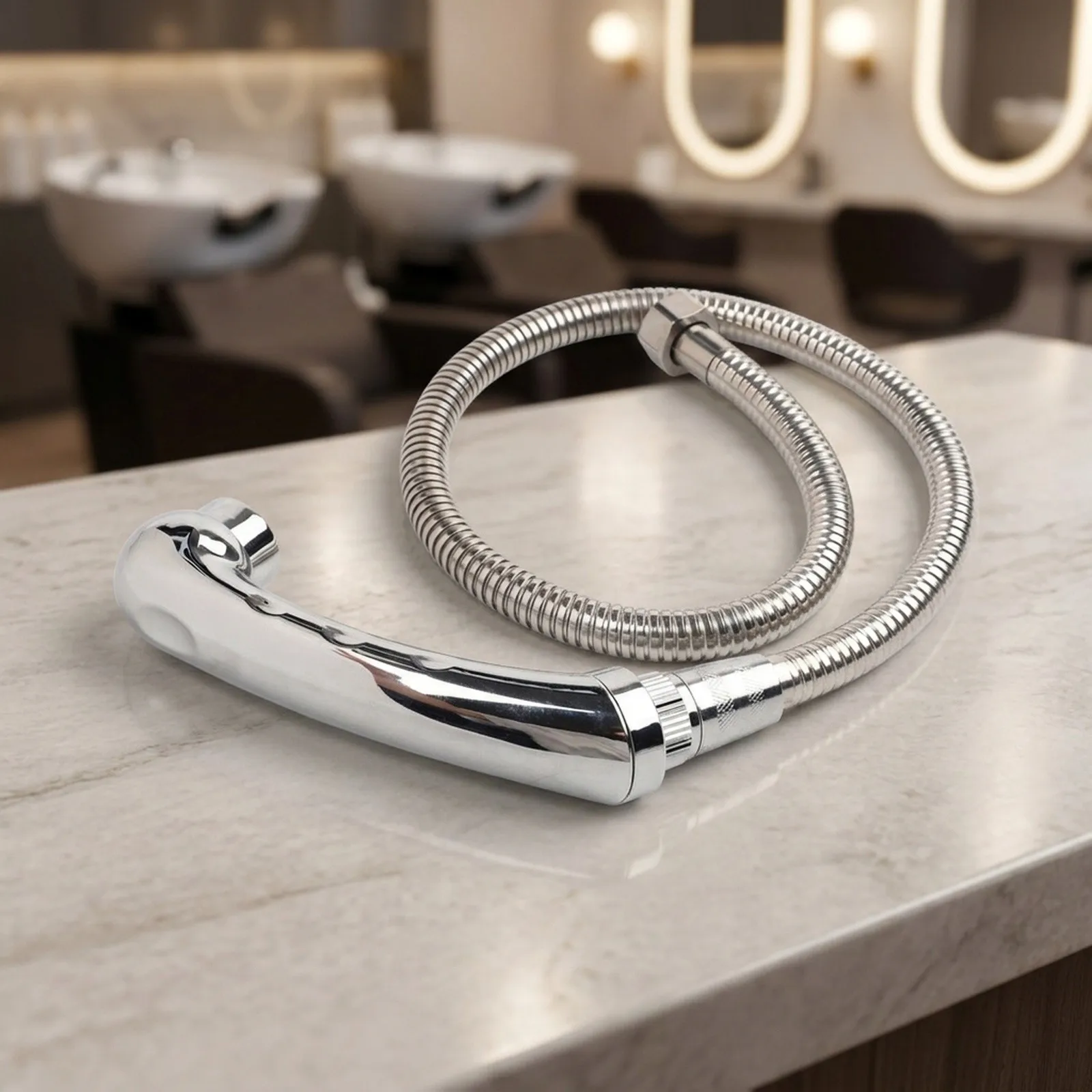 Shampoo Chair Shower Head with Hose for Salon Use Compatible with Shampoo Beds Sinks and Adjustable Hair Washing Stations
