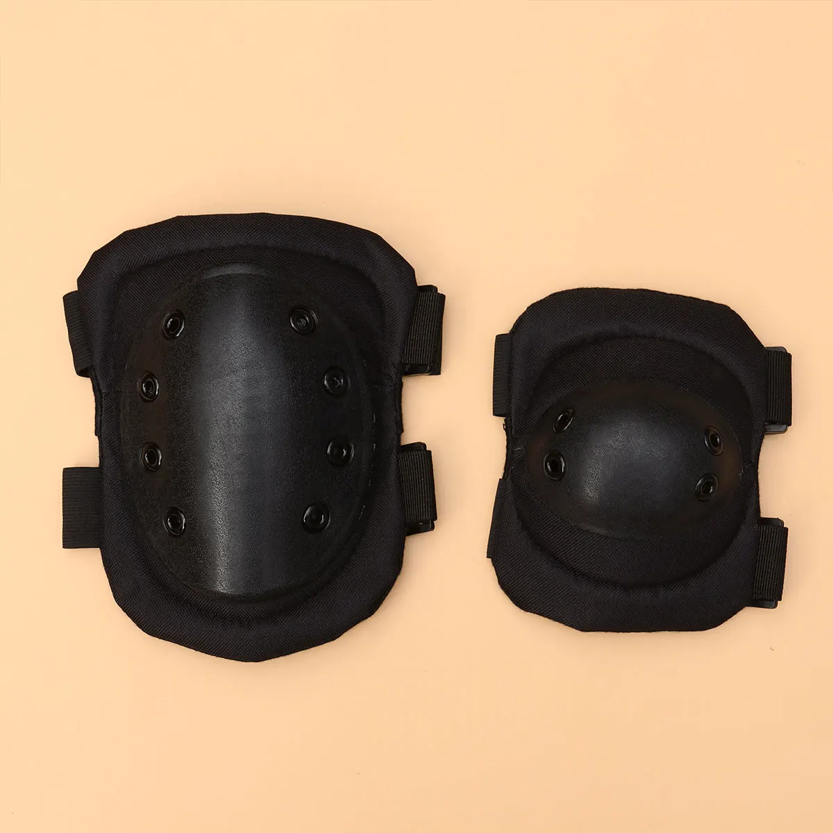 دعامة الركبة الإسفنج منصات تسلق الرياضة حامي قابل للتعديل ركوب الخيل الأسود #5