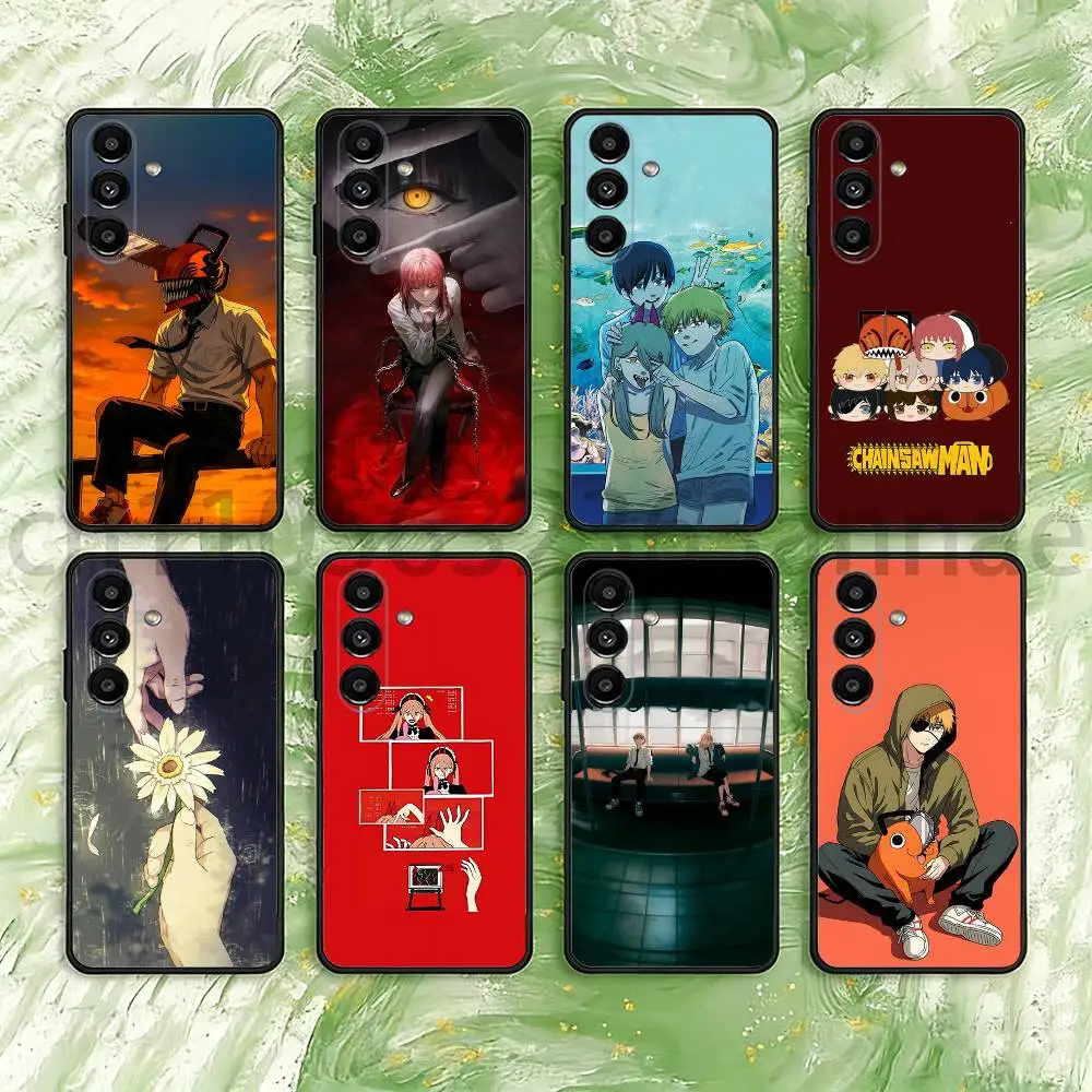 

Anime C-Chainsaw Man Phone Case For Samsung Galaxy S21 22 23 24 S25 Ultra PlusS20 FE S10 Plus Cover Funda
