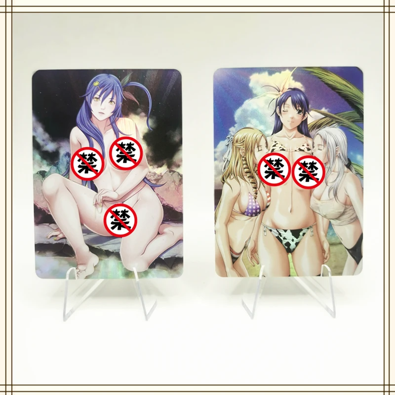 9pcs Homemade Anime Seishoujyo Cards Girl Character Series ACG Sexy Nude Cards Kawaii Toys Gifts Games Comics Collection Cards