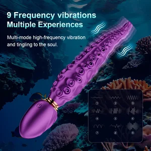 Gurita Tentakel Anal Vibrator Wanita G-Spot Klitoris Vagina Stimulasi 360 Rotation Rotasi Silikon Dildo Masturbasi Mainan Seks Wanita 8 penjualan terbaik tentakel fleshlight - №