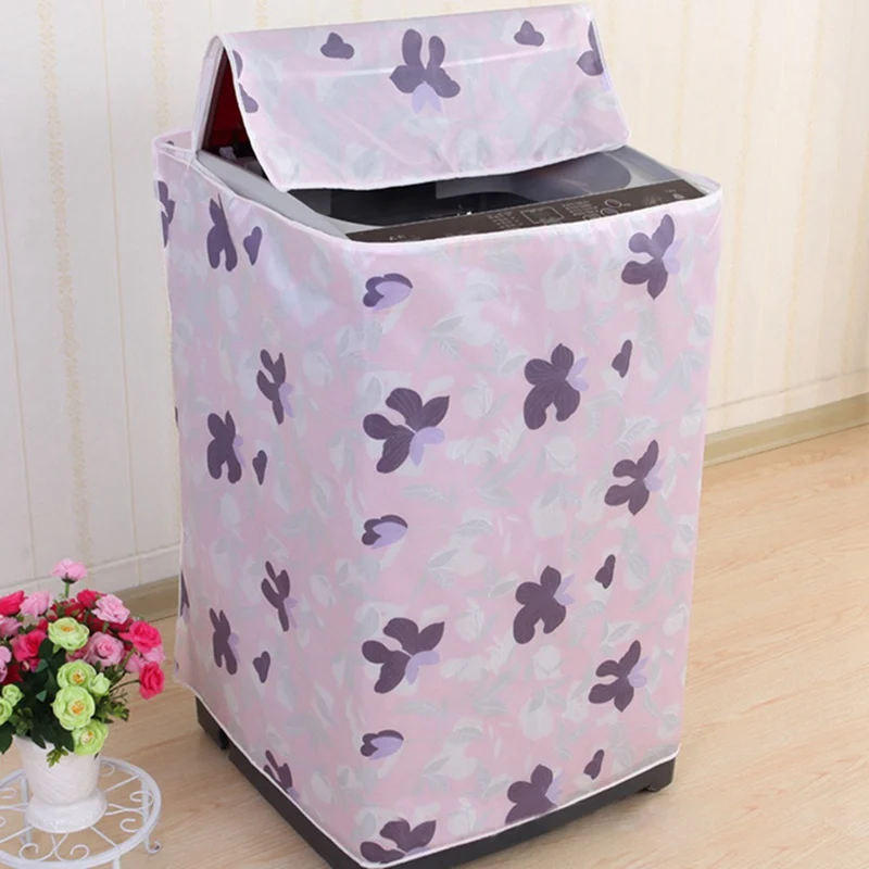 Home Washing Machine Dryer Cover Zippered Roller Dustproof Sunscreen Waterproof Home Washing Machine