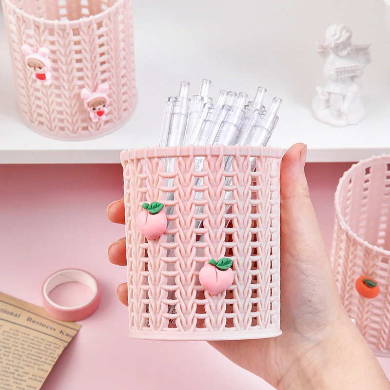 Creative Imitating Vine Pen Holders Desktop Organizer Makeup Brush Storage Pencil Cup Holder School Office Desk Accessories image 4