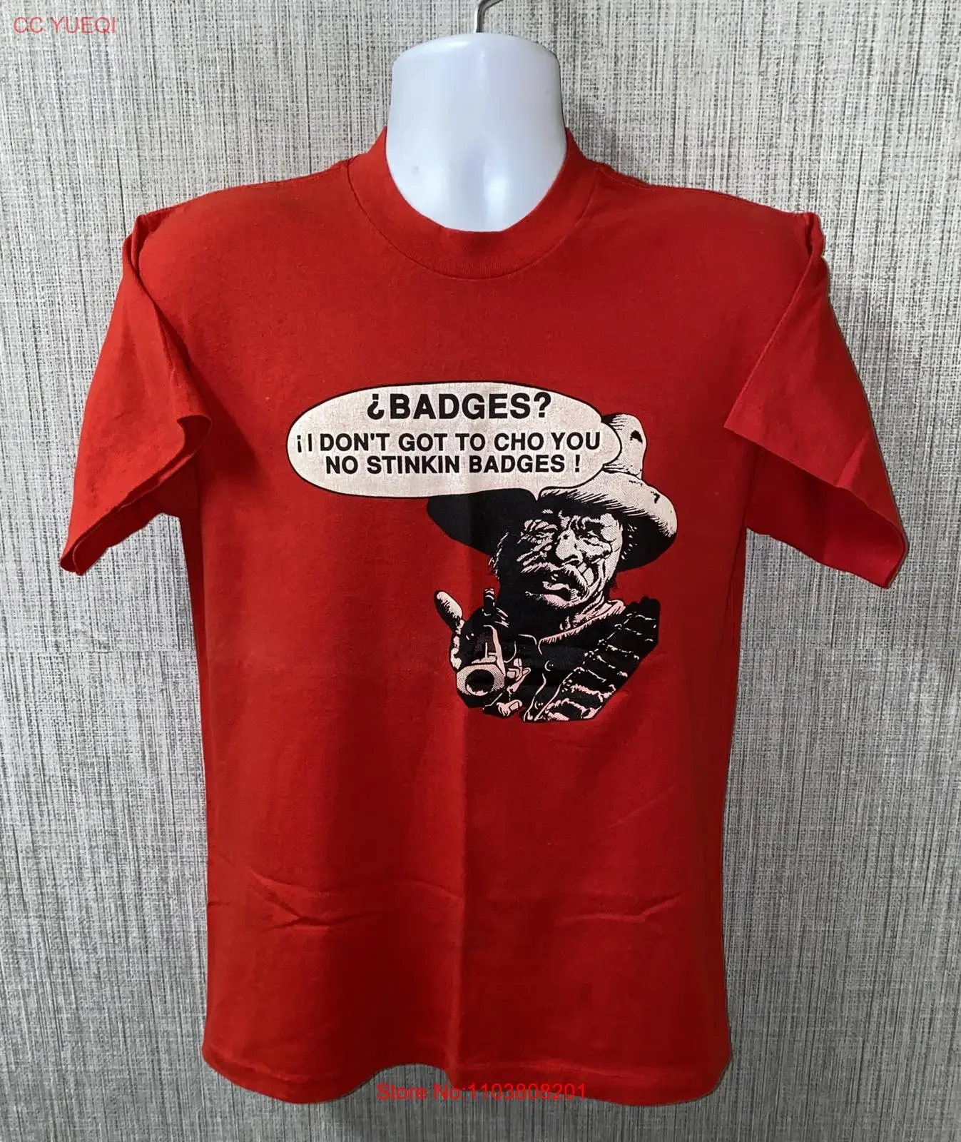 Спортивная мужская красная футболка USA Made BADGES WILD WEST, размер L 20, 5 в подмышках, винтажная стираная мужская дизайнерская одежда, дышащая Спортивная мужская красная футболка USA Made BADGES WILD WEST, размер L 20, 5 в подмышках, винтажная стираная мужская дизайнерская одежда, дышащая