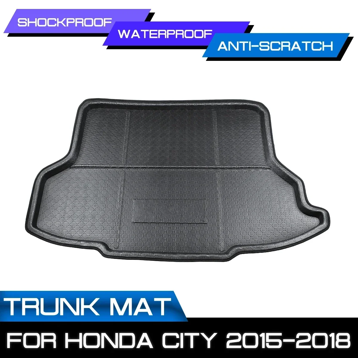 

Car Rear Trunk Boot Mat Waterproof Floor Mats Carpet Anti Mud Tray Cargo Liner For Honda CITY 2015 2016 2017 2018