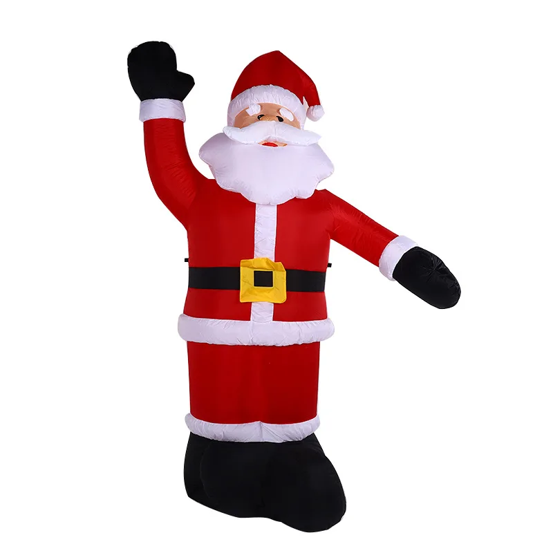 

Cross-border Waving Inflatable Santa Claus Christmas Luminous Welcome Air Mold Santa Inflatable