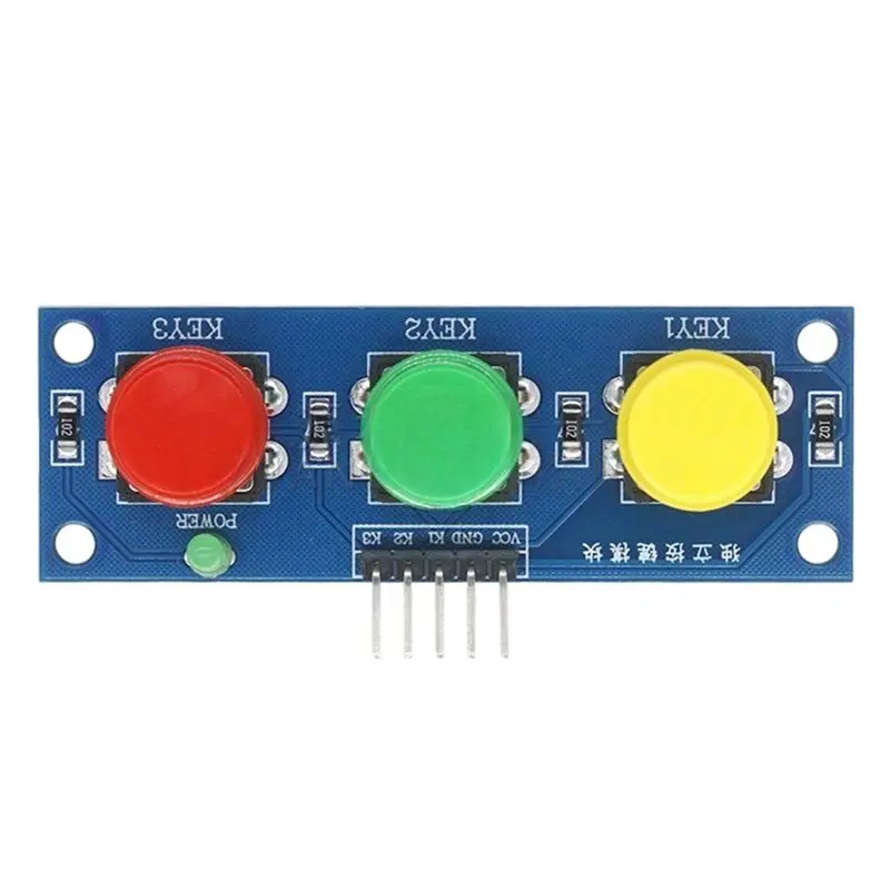 M07K-ST003 3 Touch Switch Module 3 Large Buttons- For Arduino Compatible Touch Button Control Unit For DIY Electronics Projects