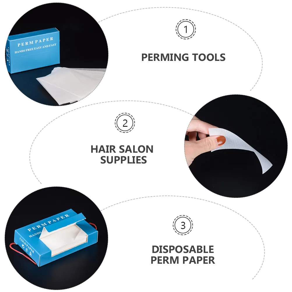 

700Pcs Hairdressing Perm Paper Strong Toughness Lightweight Perming Tools for Hair Salon Professional Disposable Paper