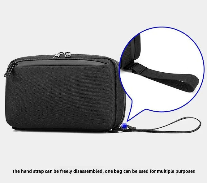 New Fashionable Men's Single-shoulder Crossbody Bag, Casual Outdoor Sports Chest Bag, Multi-functional Large-capacity Waist Bag