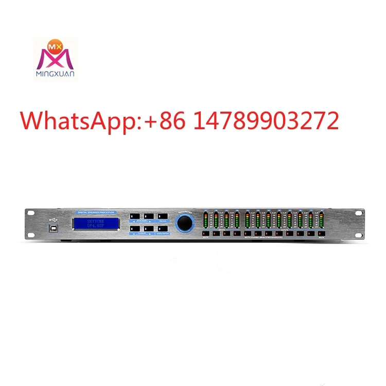 4 In 8 Out DSP Processor Live Sound Stage Loudspeaker Management System