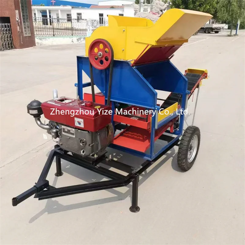 Automatic Dry Wet Dual Purpose Groundnut Harvester Thresher Peanut Harvesting Picker Machine For Sale