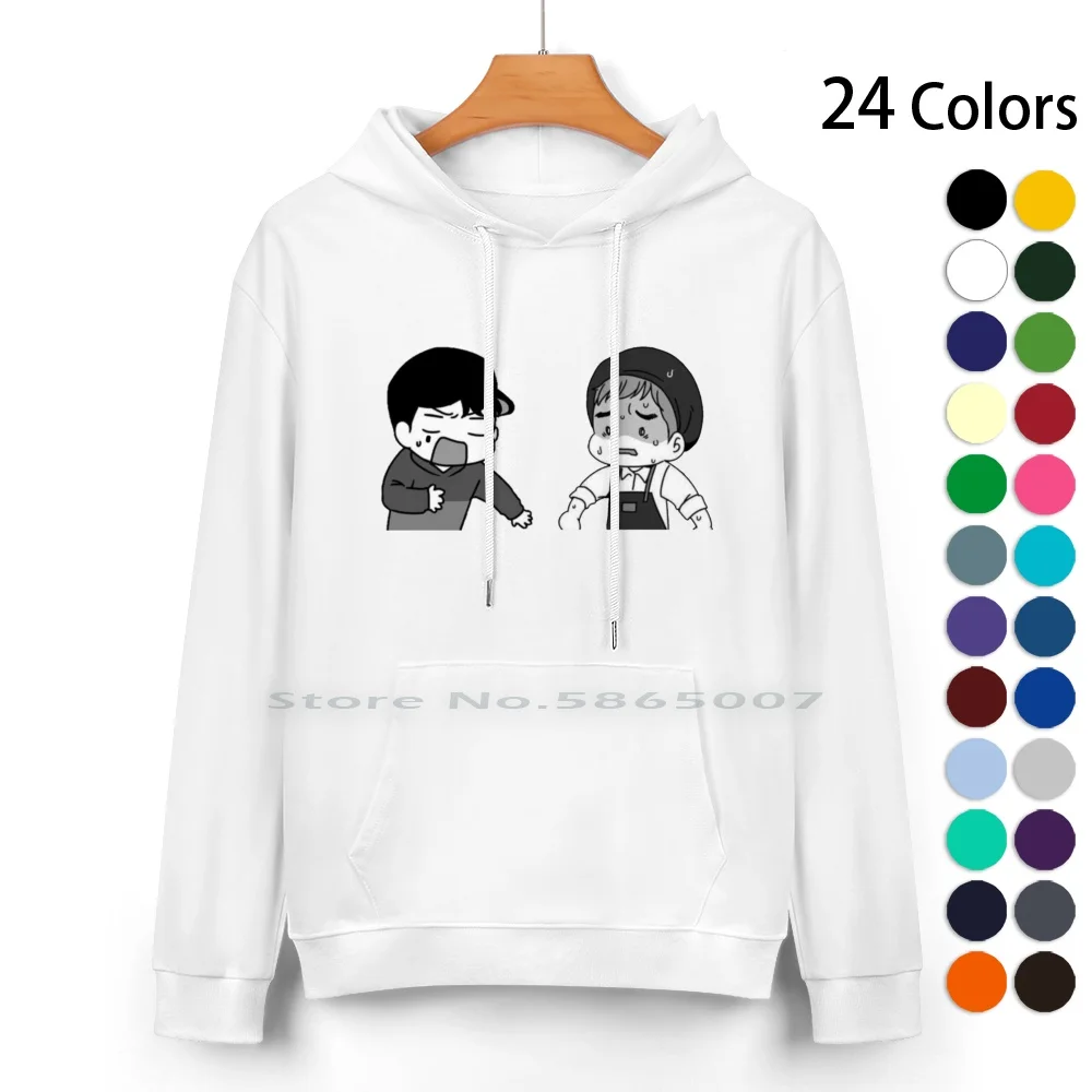 Stressed Boyfriends Cotton Hoodie Sweater 24 Colors Yaoi Bl Boyslove Boys Love Webtoon Manhwa Manga Korean Weeb Anime Fujoshi