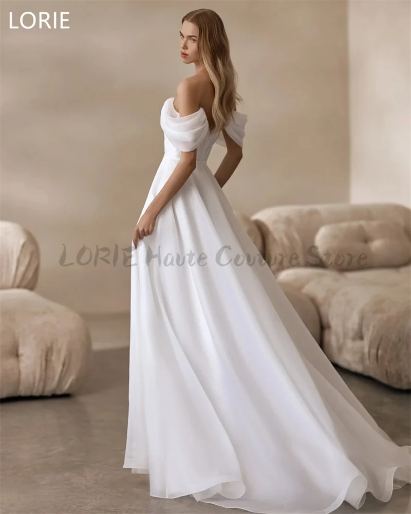 LORIE A-line Sexy Off Shoulder Wedding Dress Backless Wedding Gowns Sweetheart Elegant Bride Gown Customized 2025